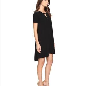 Trina Turn Black Shoukder Cut Out Hi Low Dress Size 2